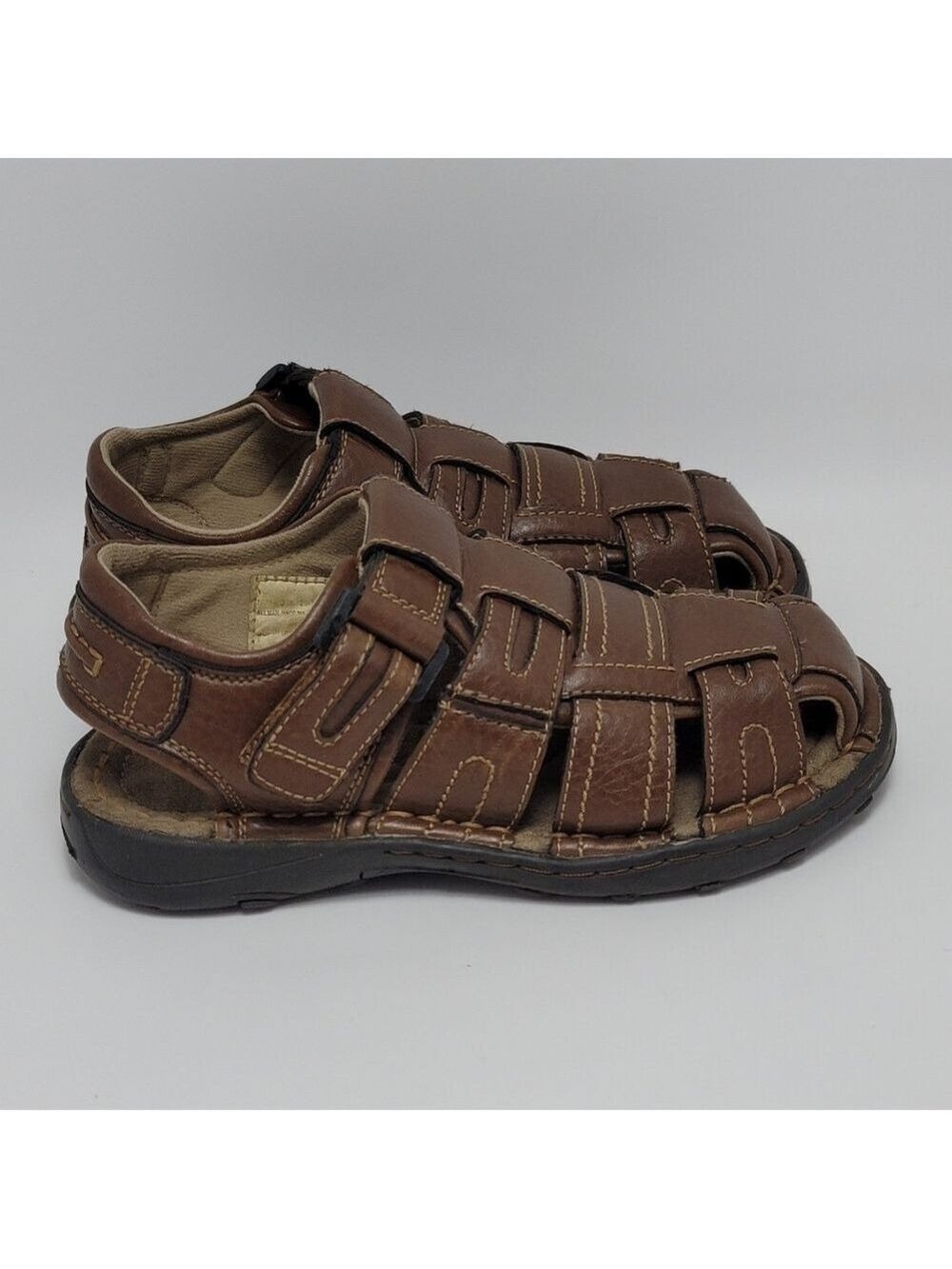Kids Arizona Jean Brown Fisherman Sandals Youth Size 3